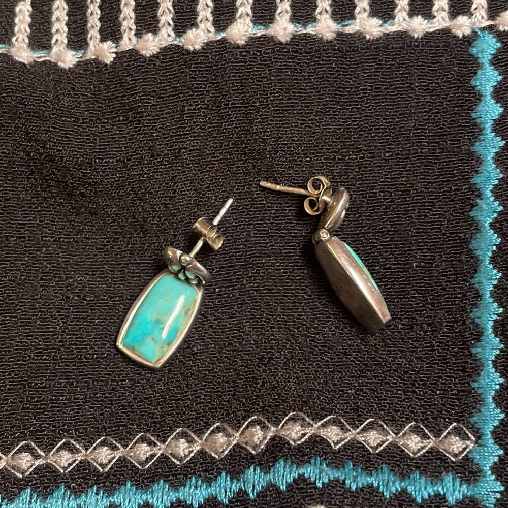Beautiful Barse sterling silver & turquoise post earrings